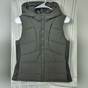 Avia Women's Olive Hooded Puffer Vest